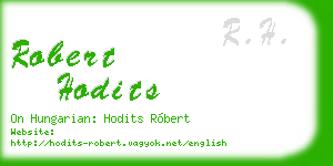 robert hodits business card